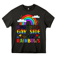 Asphalt come to the gay side we have rainbows Heavy Core Tee - LillyAllenDesigns