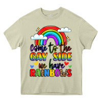 Mossy come to the gay side we have rainbows Heavy Core Tee - LillyAllenDesigns