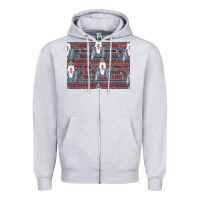 Heather Grey Bull Skull Pattern Zipper Hoodie - CowhideDigitalArt