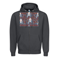 Smoke Bull Skull Pattern Zipper Hoodie - CowhideDigitalArt