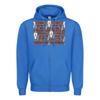 True Royal Bull Skull Pattern Zipper Hoodie - CowhideDigitalArt