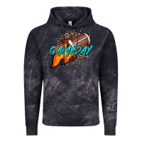 Cloud Black Game day leopard fire and ball Vintage Hoodie - HowdyJamesFarm
