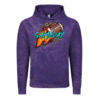 Cloud Purple Game day leopard fire and ball Vintage Hoodie - HowdyJamesFarm