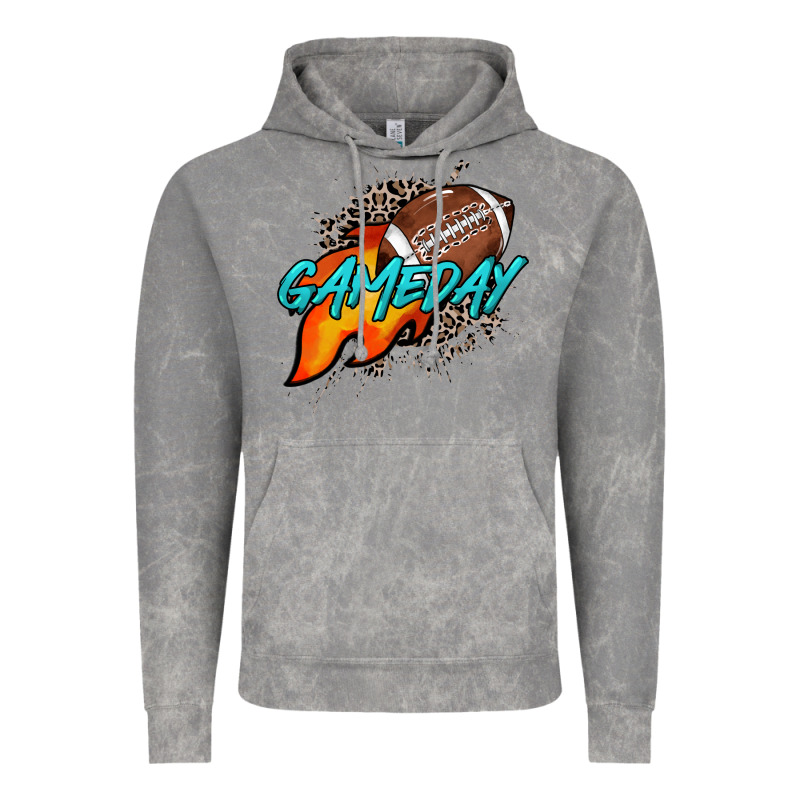 Game Day Leopard Fire And Ball Vintage Hoodie by HowdyJamesFarm | Teevron