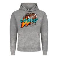 Cloud Rock Game day leopard fire and ball Vintage Hoodie - HowdyJamesFarm