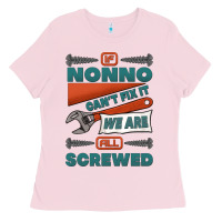 Bubblegum Pink if nonno can't fix it we are all screwed Ladies Tee - Jasminsmagicworld