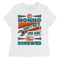 White if nonno can't fix it we are all screwed Ladies Tee - Jasminsmagicworld