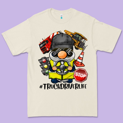 Truck Driver Life Gnome Premium Tee Designed By Barkaloodesign