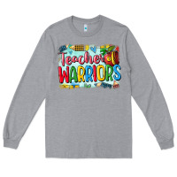 Heather Grey teacher of warriors Long Sleeve Tee - CowGirlArtShop