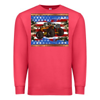 Cardinal monster truck american flag tumbler Premium Sweatshirt - Artiststas