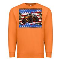 Carrot monster truck american flag tumbler Premium Sweatshirt - Artiststas