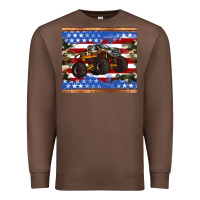 Chestnut monster truck american flag tumbler Premium Sweatshirt - Artiststas