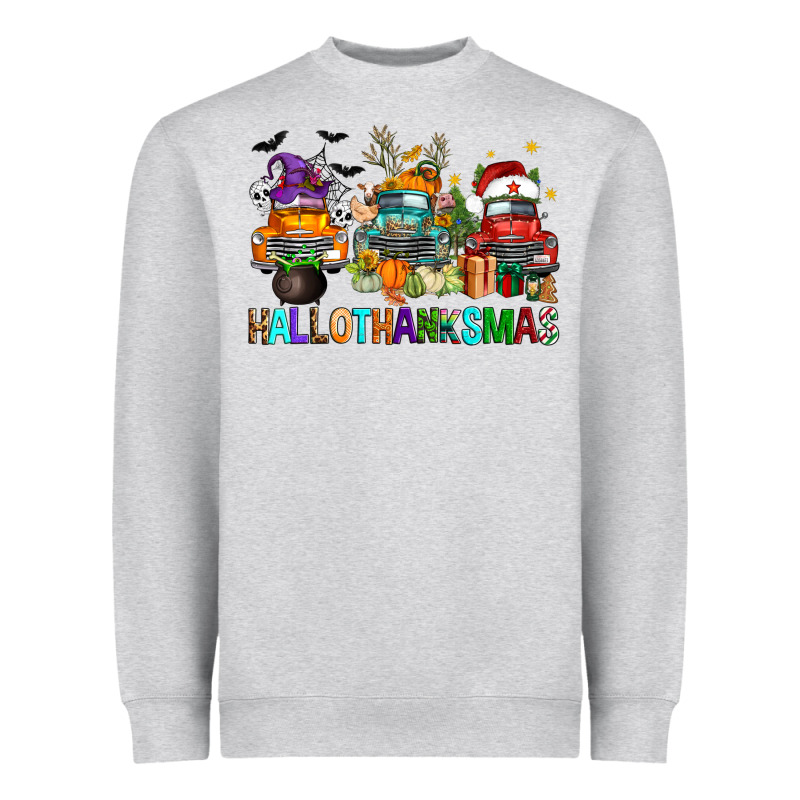 Hallothanksmas Trucks Heavyweight Sweatshirt by FaDigitalArtStudio | Teevron