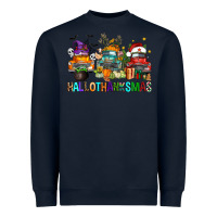 Navy hallothanksmas trucks Heavyweight Sweatshirt - FaDigitalArtStudio