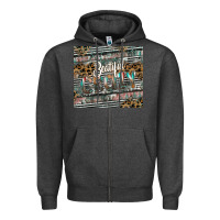 Charcoal Heather beautiful crazy Zipper Hoodie - CowhideDigitalArt
