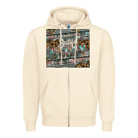 Sandshell beautiful crazy Zipper Hoodie - CowhideDigitalArt