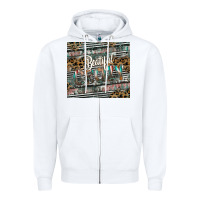 White beautiful crazy Zipper Hoodie - CowhideDigitalArt