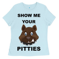 Baby Blue Show Me Your Pitties Ladies Tee - Bettercallsaul