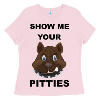 Bubblegum Pink Show Me Your Pitties Ladies Tee - Bettercallsaul