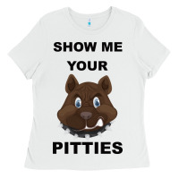 White Show Me Your Pitties Ladies Tee - Bettercallsaul