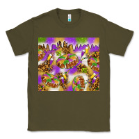 Army Green Mardi Gras with king cake Classic Tee - NancyCooperArtShop