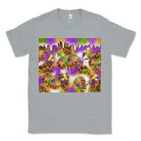 Heather Grey Mardi Gras with king cake Classic Tee - NancyCooperArtShop
