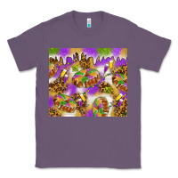 Lavender Mardi Gras with king cake Classic Tee - NancyCooperArtShop