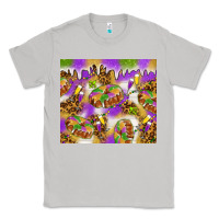 Moon Dust Mardi Gras with king cake Classic Tee - NancyCooperArtShop