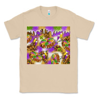 Mushroom Mardi Gras with king cake Classic Tee - NancyCooperArtShop