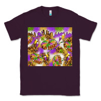 Plum Mardi Gras with king cake Classic Tee - NancyCooperArtShop