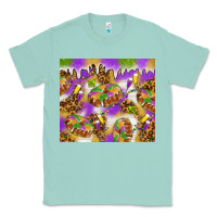 Seafoam Mardi Gras with king cake Classic Tee - NancyCooperArtShop