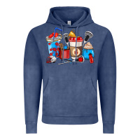 Vintage Denim Lacrosse coffee cups Vintage Hoodie - HowdyJamesFarm