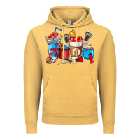 Vintage Mustard Lacrosse coffee cups Vintage Hoodie - HowdyJamesFarm