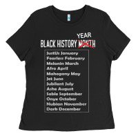 Black History Year T Shirt African American Pride Month Gift Ladies Tee | Teevron