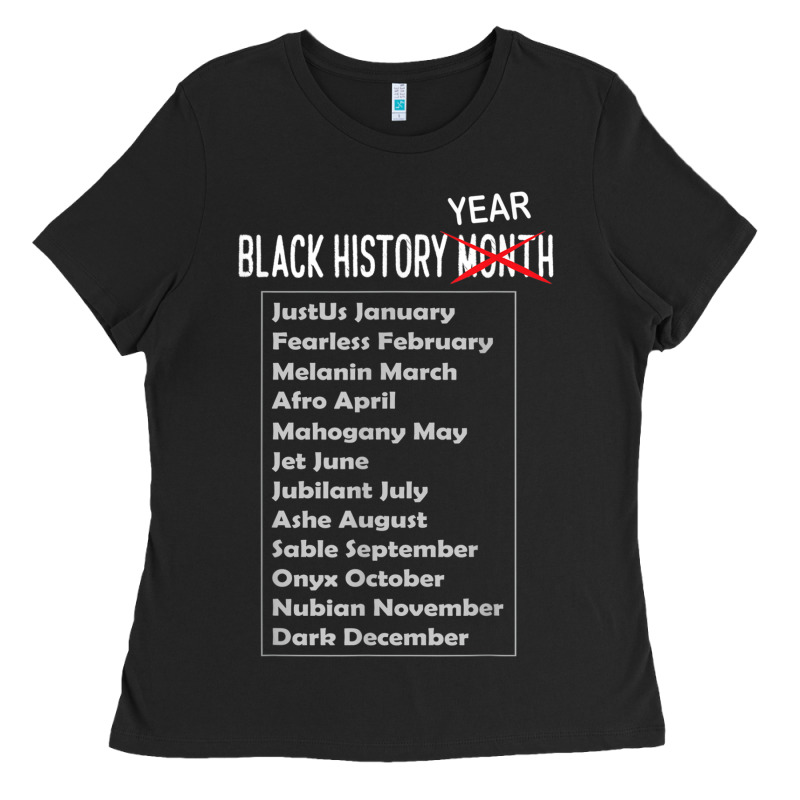 Black History Year T Shirt African American Pride Month Gift Ladies Tee by minhPixels | Teevron