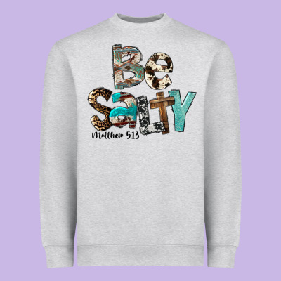 Be Salty Heavyweight Sweatshirt Designed By Fadigitalartstudio