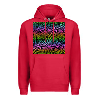 Cardinal neon glitter safari seamless pattern Premium Hoodie - BundleAndBundleShop