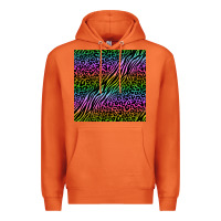 Carrot neon glitter safari seamless pattern Premium Hoodie - BundleAndBundleShop