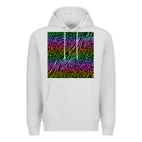 Dove Grey neon glitter safari seamless pattern Premium Hoodie - BundleAndBundleShop
