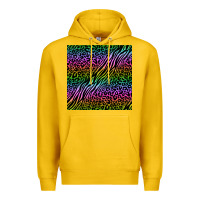 Lemon neon glitter safari seamless pattern Premium Hoodie - BundleAndBundleShop