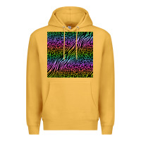 Mustard neon glitter safari seamless pattern Premium Hoodie - BundleAndBundleShop