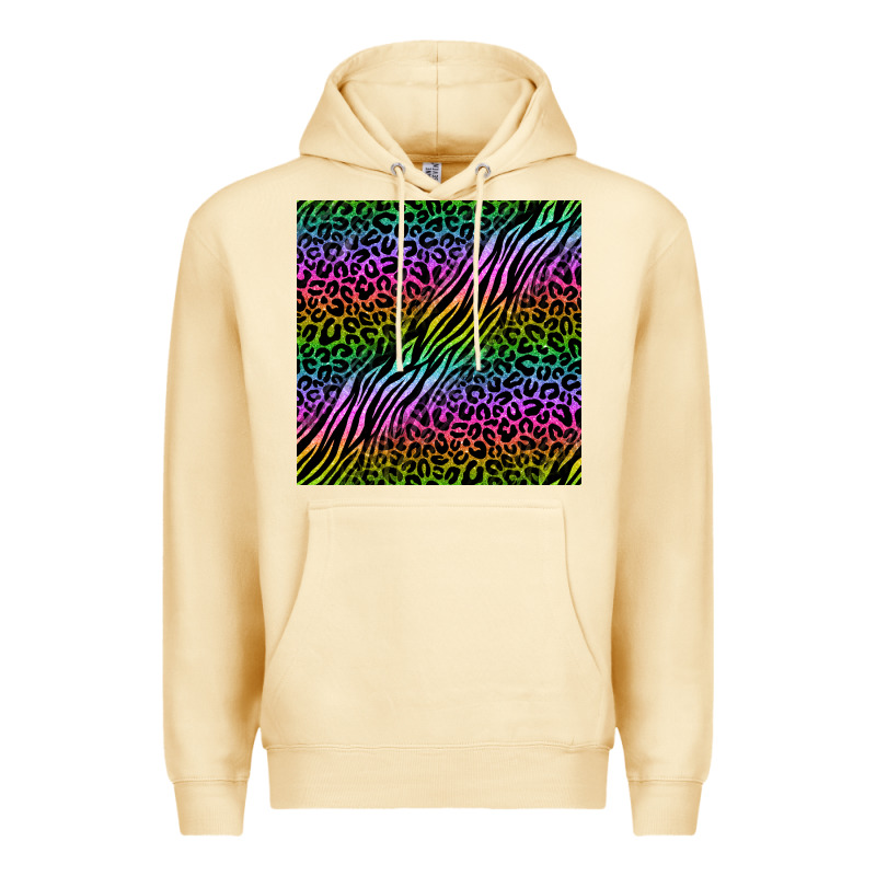 Neon Glitter Safari Seamless Pattern Premium Hoodie by BundleAndBundleShop | Teevron