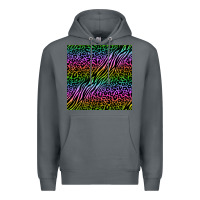 Rock neon glitter safari seamless pattern Premium Hoodie - BundleAndBundleShop