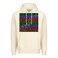 Sandshell neon glitter safari seamless pattern Premium Hoodie - BundleAndBundleShop