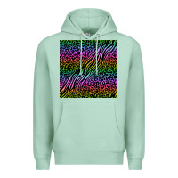 Seafoam neon glitter safari seamless pattern Premium Hoodie - BundleAndBundleShop