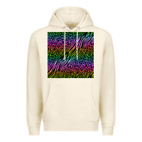 Tofu neon glitter safari seamless pattern Premium Hoodie - BundleAndBundleShop