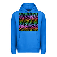 True Royal neon glitter safari seamless pattern Premium Hoodie - BundleAndBundleShop