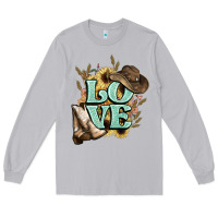Moon Dust Love boots hat western Cowboy Long Sleeve Tee - HowdyJamesFarm