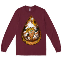 Burgundy sunflower tooled leather bullskull teardrop earrings Long Sleeve Tee - Jasminsmagicworld
