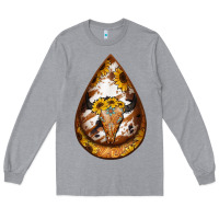 Heather Grey sunflower tooled leather bullskull teardrop earrings Long Sleeve Tee - Jasminsmagicworld